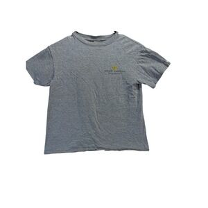 Simply Southern Youth Small Gray Softball Sunflowers Graphic T-Shirt Tee
